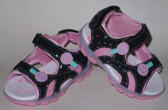 27izm melnas sandales ar LED